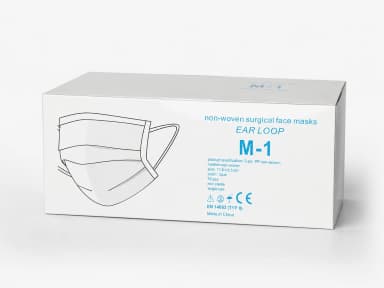 Chirurgické roušky Sunsmed M-1, typ IIR, modré 50 ks