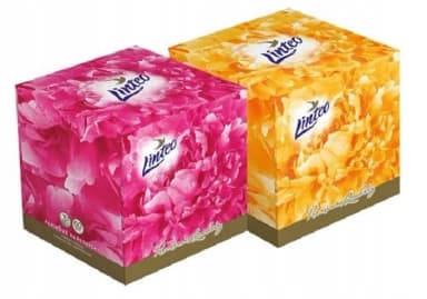 Hygienické kapesníčky bez vůně Linteo Premium Box 3vrstvé, 60 ks