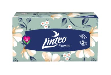 Hygienické kapesníčky Linteo Flowers 2vrstvé, 150 ks