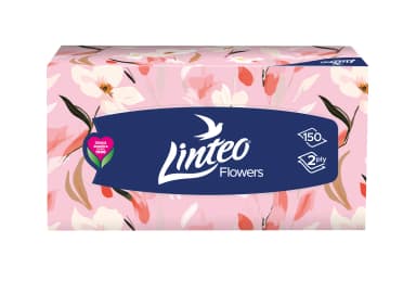 Hygienické kapesníčky Linteo Flowers 2vrstvé, 150 ks