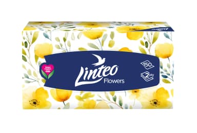 Hygienické kapesníčky Linteo Flowers 2vrstvé, 150 ks