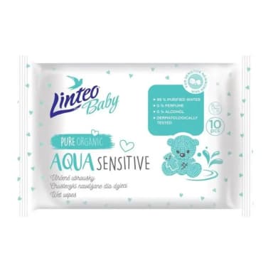 LINTEO Vlhčené ubrousky pro miminka Baby AQUA SENSITIVE