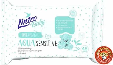 LINTEO Vlhčené ubrousky pro miminka Baby AQUA SENSITIVE