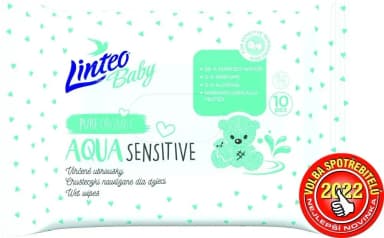 LINTEO Vlhčené ubrousky pro miminka Baby AQUA SENSITIVE