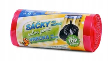 Sáčky na odpadky Vipor extra pevné 30L 50ks, červené