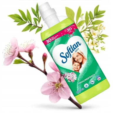 Softlan Ultra koncentrát aviváže - Fruhlingsfrisch zelený, 45 praní 1L
