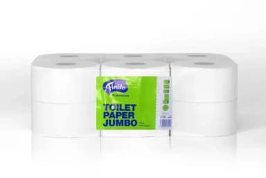 Toaletní papír FINITO JUMBO, bílý, 2 vrstvý, 100 m, 12 rolí