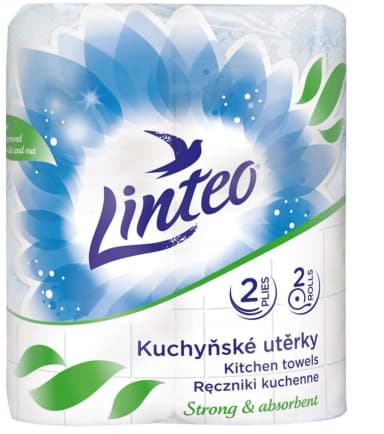 Linteo kuchyňské utěrky 2 role 10 m