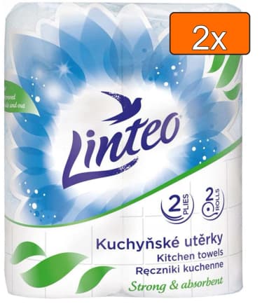 Linteo kuchyňské utěrky 2 role 10 m