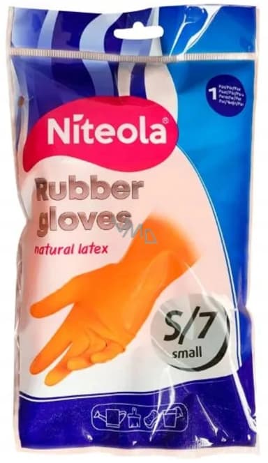 Latexové rukavice Niteola vel. S, 1 pár