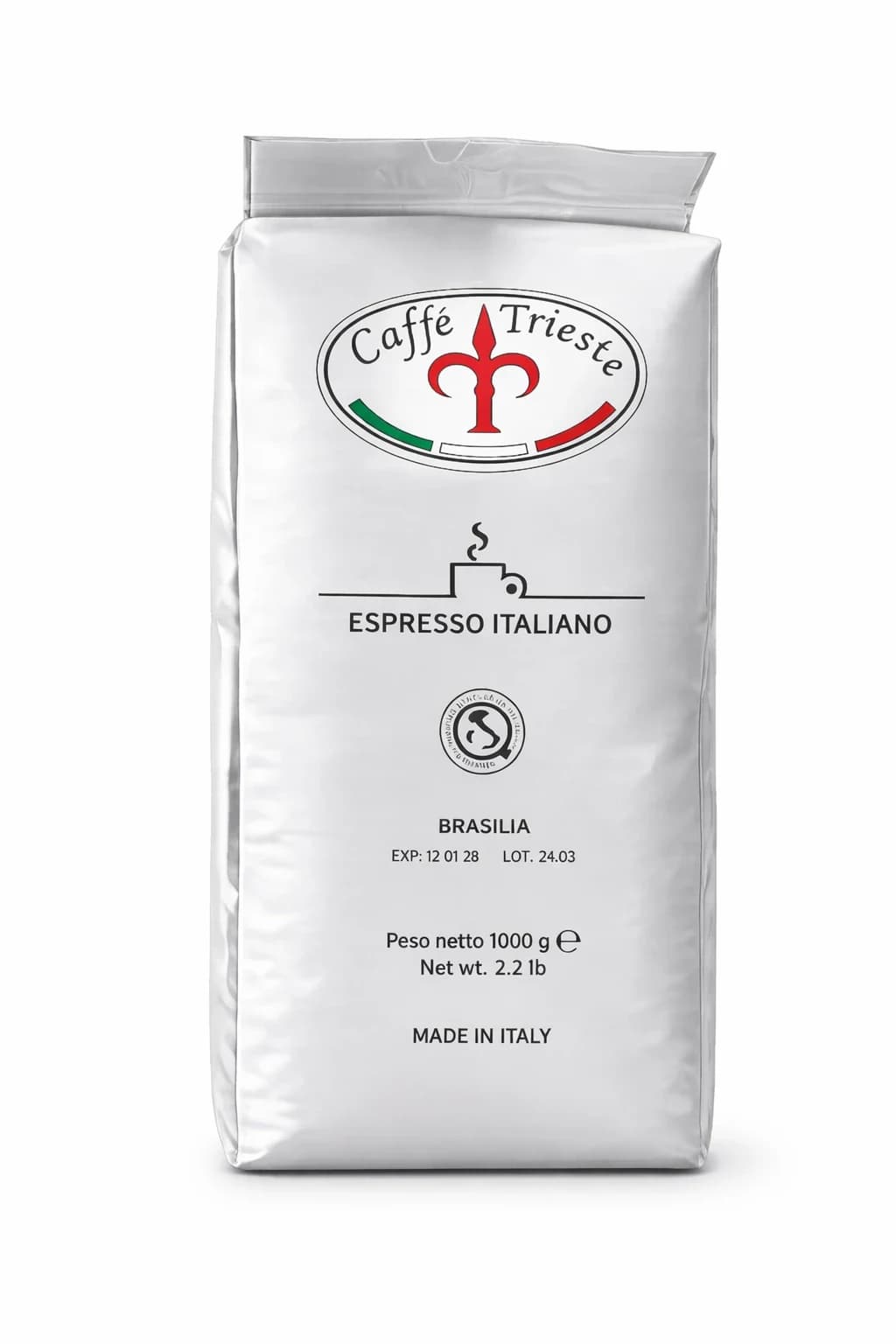 Caffé Trieste Brasilia zrnková káva, 1000 g