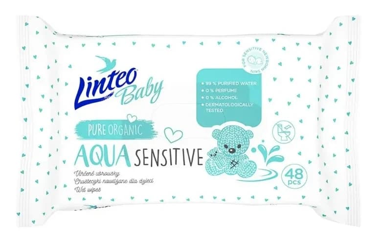 LINTEO Baby AQUA Sensitive 48 ks