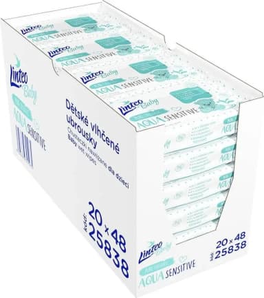 LINTEO Baby AQUA Sensitive 48 ks