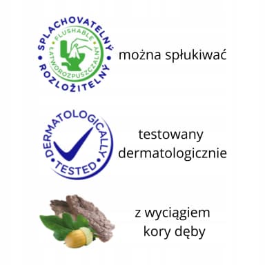 LINTEO vlhčený toaletní papír s dubovou kůrou (10 ks)