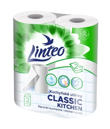 Linteo Classic kuchyňské utěrky 2 role 2vrstvé 9,3 m