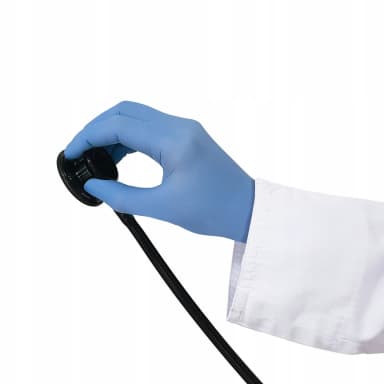 Nitrilové rukavice ZARYS easyCARE, bez pudru - modré L (balení - 100 ks)