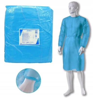 Izolační plášť Zarys, XL netkaná textilie, 10 ks modrá