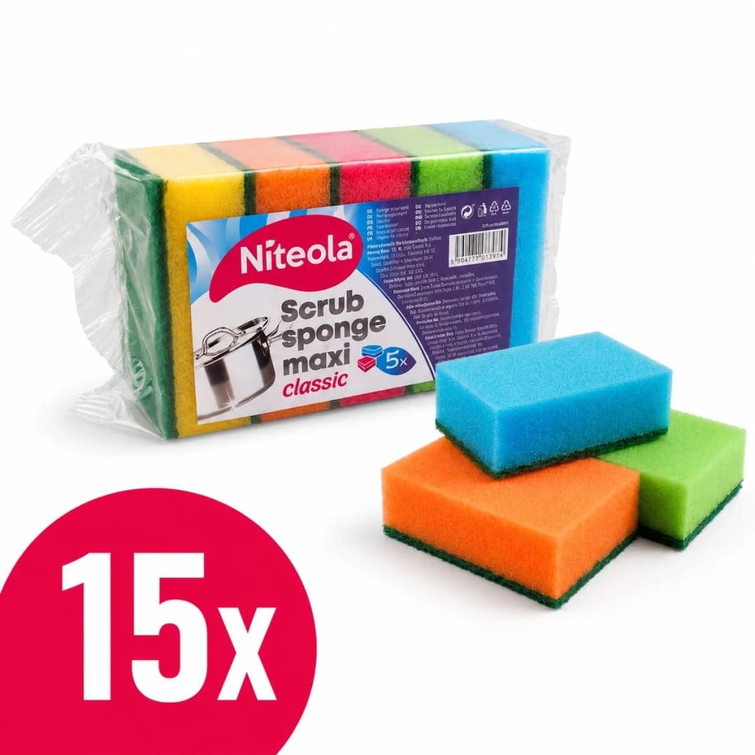 Niteola Houbička na nádobí MAXI 15 × 5 ks