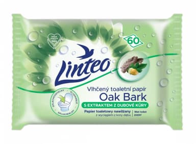 Linteo Satin vlhčený toaletní papír s dubovou kůrou 60 ks