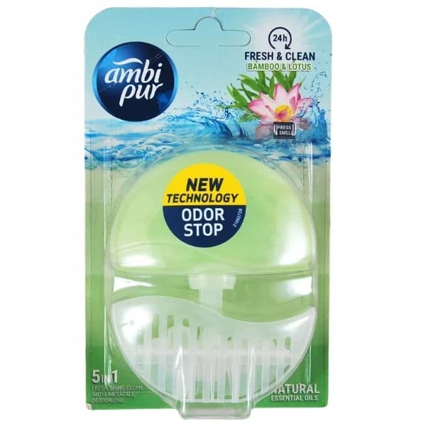Ambi Pur WC závěska Bamboo & Lotus 5v1, 55 ml