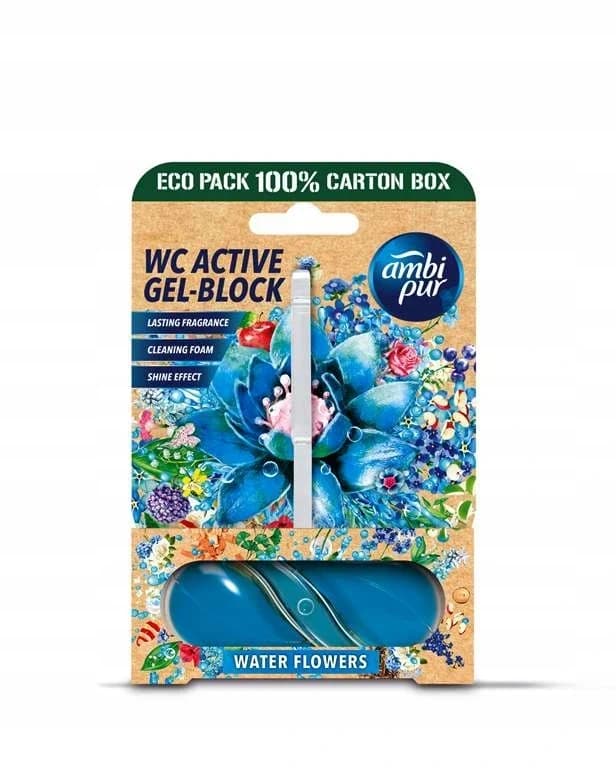 Ambi Pur WC gelová závěska Water Flowers, 45 g