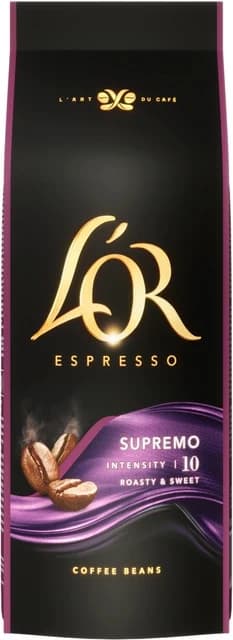 L'OR Supremo zrnková káva, 500 g