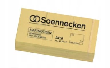Frankospol Q-Connect samolepicí papírky žluté, 38 x 51 mm, 12 x 100 lístků