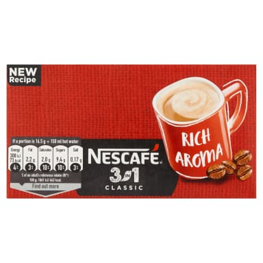 Nescafé 3v1 Classic instantní kávový nápoj, 28 x 16,5 g