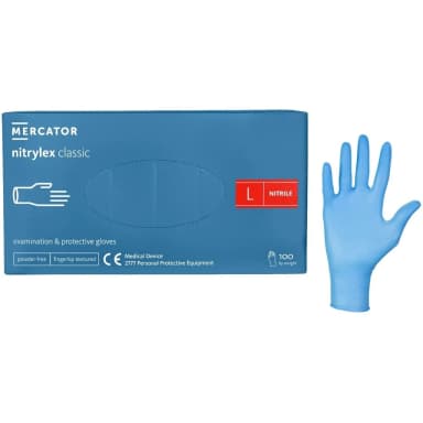 Mercator Nitrylex Classic nitrilové rukavice L, 100 ks