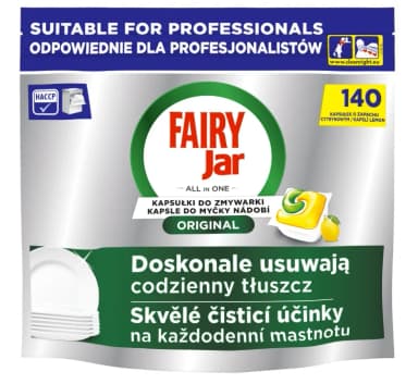 Jar Fairy Original Lemon tablety do myčky, 140 ks