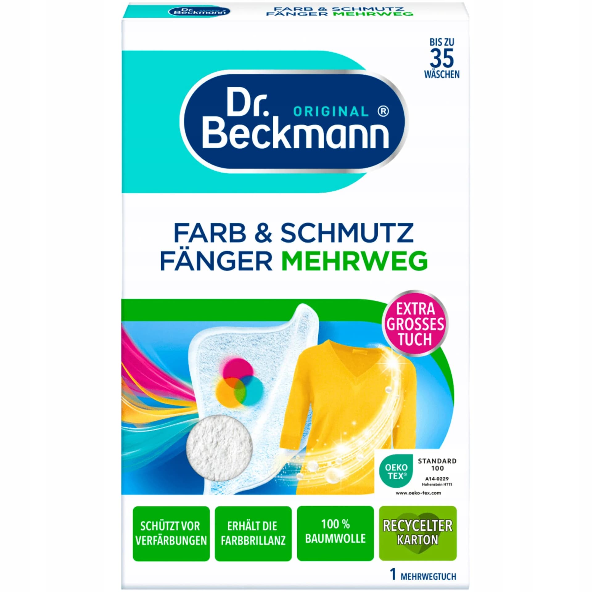 Dr. Beckmann utěrka zachycující barvu na 35 praní,