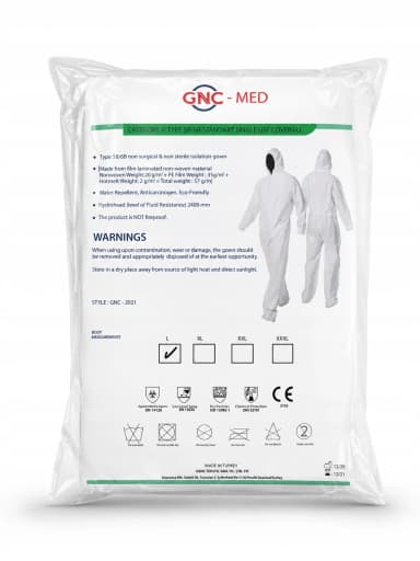 Jednorázový ochranný oblek GNC-MED, velikost L