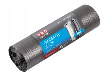 Odpadkové pytle černé Pro Service HDPE univerzální 60x70, 60l