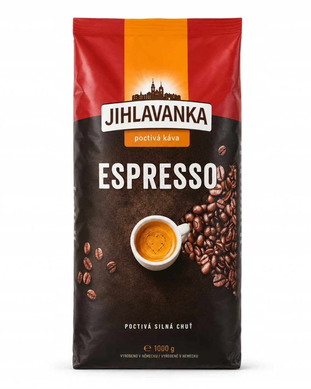 Jihlavanka Espresso poctivá káva 1000g