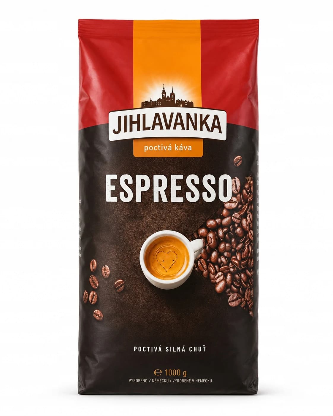 Jihlavanka Espresso poctivá káva 1000g