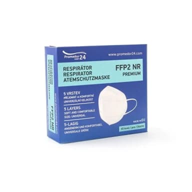 Promedor24 Respirátor FFP2 Premium - 10 ks, bílý