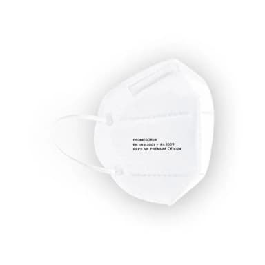 Promedor24 Respirátor FFP2 Premium - 10 ks, bílý