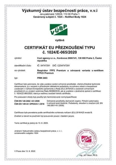 Promedor24 Respirátor FFP2 Premium - 10 ks, bílý