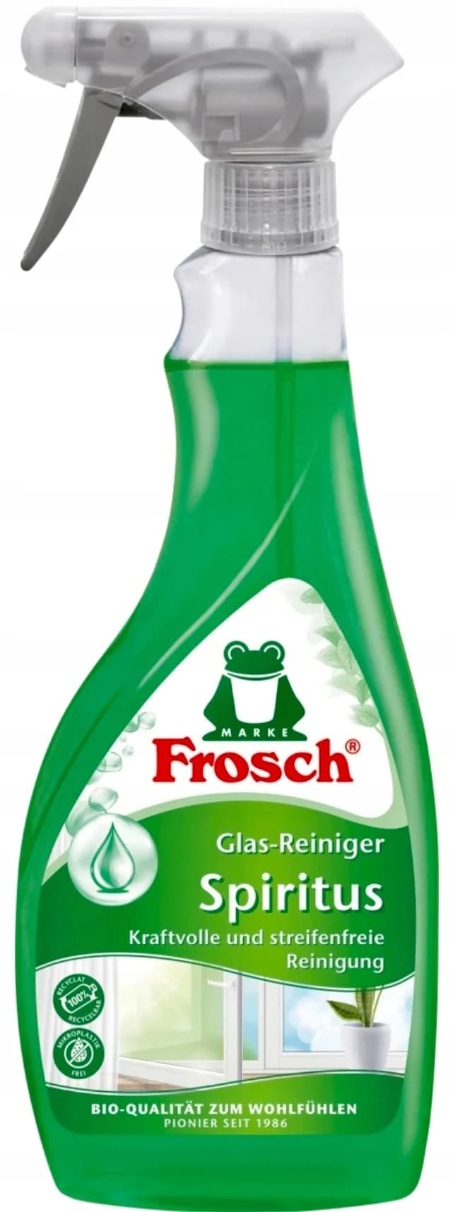 Frosch Spiritus sprej na mytí oken a zrcadel bez šmouh 500ml