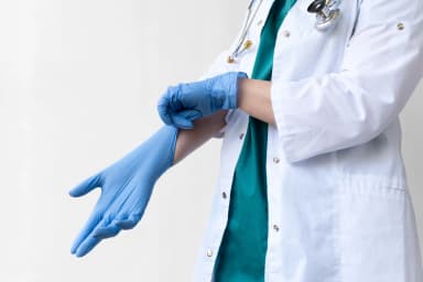 Jednorázové rukavice Zarys easyCARE nitrilové vel. M modré 100 ks