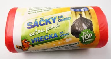 Sáčky na odpadky Vipor extra pevné 30L 50ks, červené