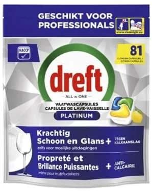 Dreft Platinum Citron kapsle do myčky, 81 ks