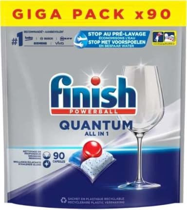 Finish Powerball Quantum All in 1 Regular kapsle do myčky, 90 ks