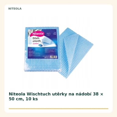 Niteola Wischtuch utěrky na nádobí 38 × 50 cm, 10 ks