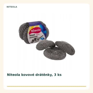Niteola kovové drátěnky, 3 ks