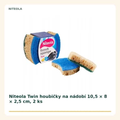 Niteola Twin houbičky na nádobí 10,5 × 8 × 2,5 cm, 2 ks