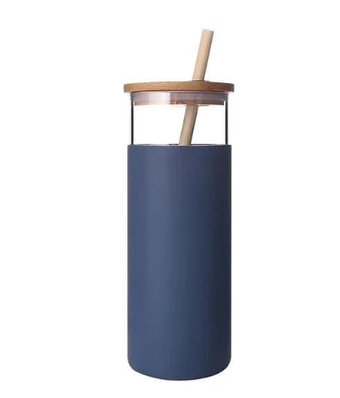 Láhev Nordvik s brčkem 500ml - více barev Barva: Modrá