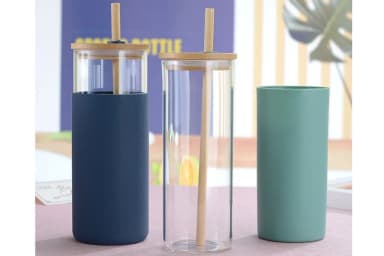 Láhev Nordvik s brčkem 500ml - více barev Barva: Modrá