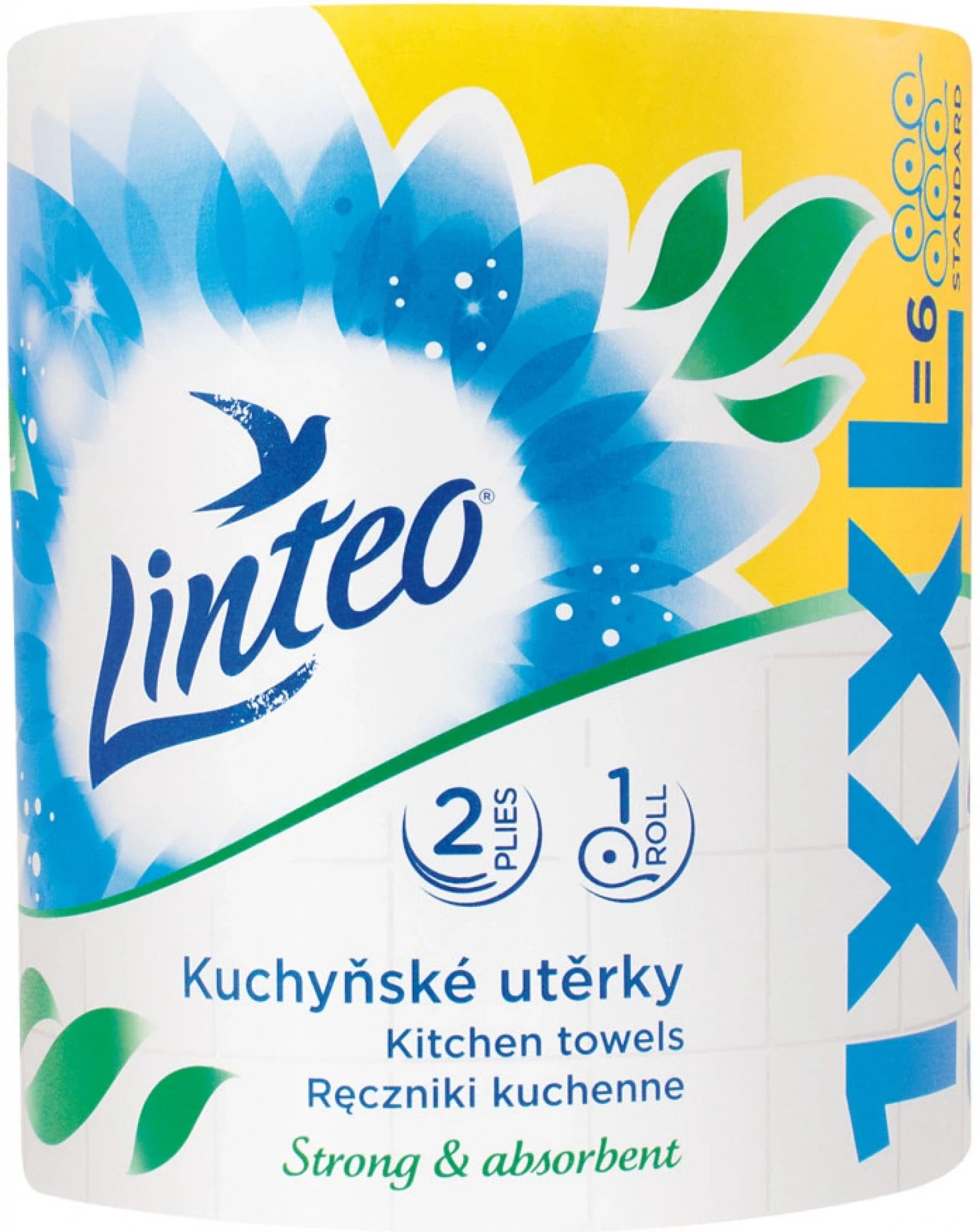 Linteo kuchyňské utěrky Extra Long - 2-vrstvé, 60m 1 role