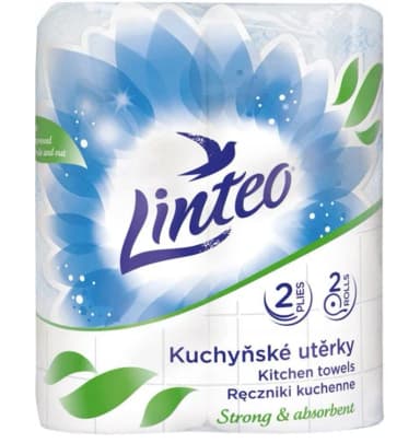 Linteo kuchyňské utěrky - 2-vrstvé, 2x10m